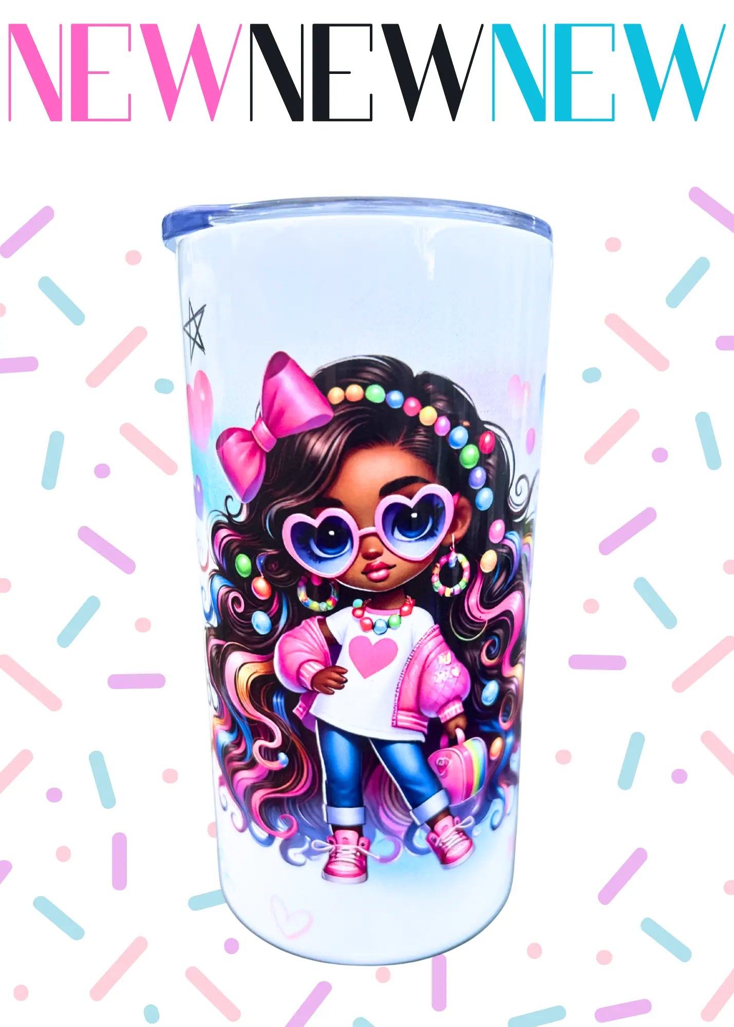 Sip, Smile, Repeat-Girl's Color Bomb Tumbler 3 to Party
