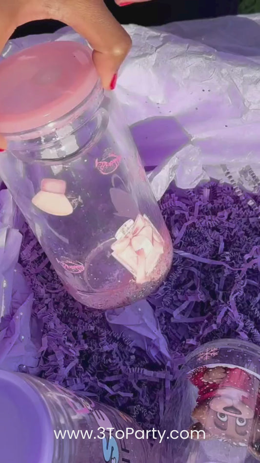 Pink and Sparkly Tumbler