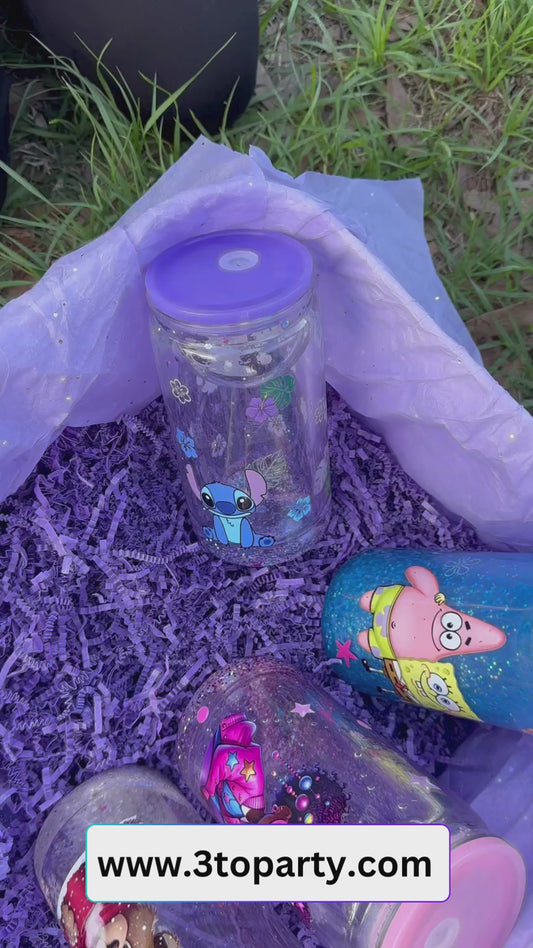 Stitch Snowglobe Tumbler